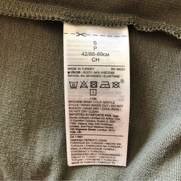 Banana Republic Olive Green Mockneck Lightweight Tunic Sweater Small - Picture 6 of 6